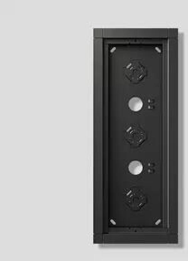 ARDEBO.de Siedle GA 612-3/1-01 DG Gehäuse-Aufputz für 3 Funktionsmodul, Dunkelgrau Glimmer (210012246-00)