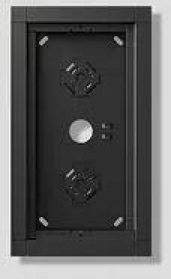 ARDEBO.de Siedle GA 612-2/1-01 DG Gehäuse-Aufputz für 2 Funktionsmodul, Dunkelgrau Glimmer (210012238-00)