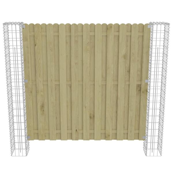 Zaunpfosten 2 pcs Silber 20 x 20 x 190 cm Metall