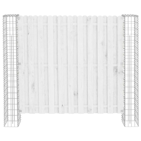 Zaunpfosten 2 pcs Silber 20 x 20 x 190 cm Metall