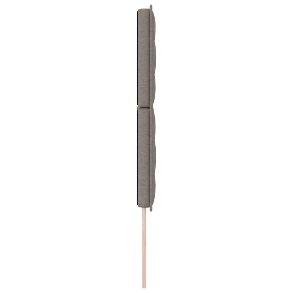 Kopfteil mit Kopfteil Taupe 144 cm Kunstleder