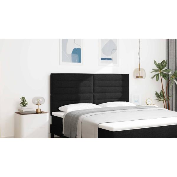 Kopfteil Schwarz 180 cm Stoff
