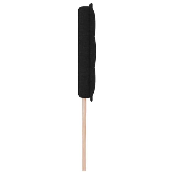 LED Kopfteil mit LED-Lichtleisten Schwarz 180 cm Polyester
