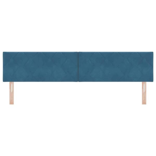 LED Kopfteil Dunkelblau 200 cm Samt