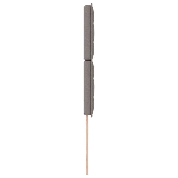 LED Kopfteil mit LED-Lichtleisten Taupe 90 cm Polyester