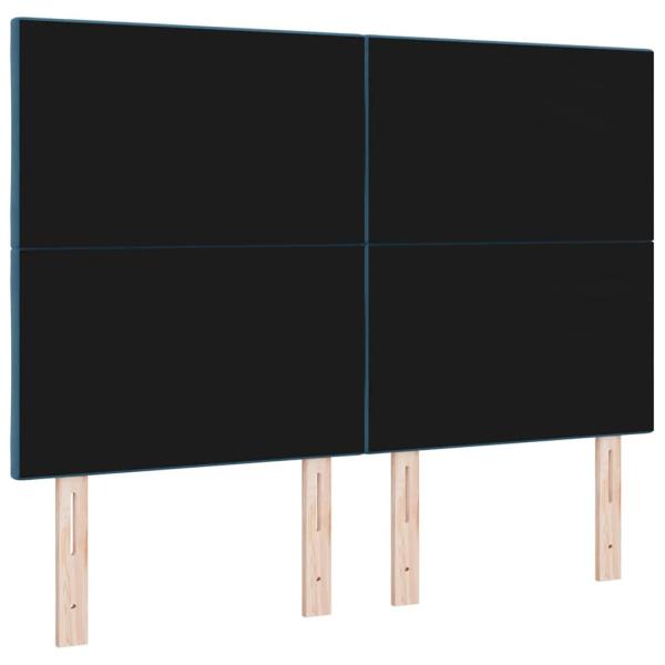 LED Kopfteil Dunkelblau 160 cm Kunstleder