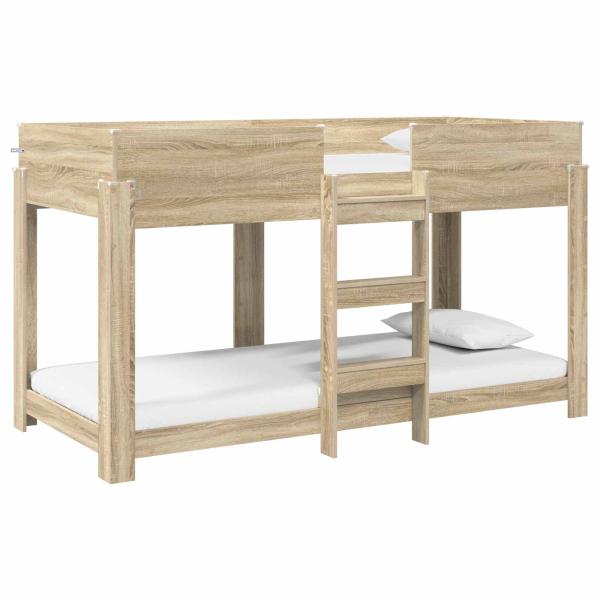 Etagenbett für Kinder Sonoma-Eiche 100 x 200 cm Holzwerkstoff