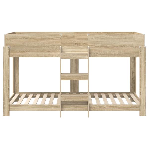 Etagenbett für Kinder Sonoma-Eiche 100 x 200 cm Holzwerkstoff