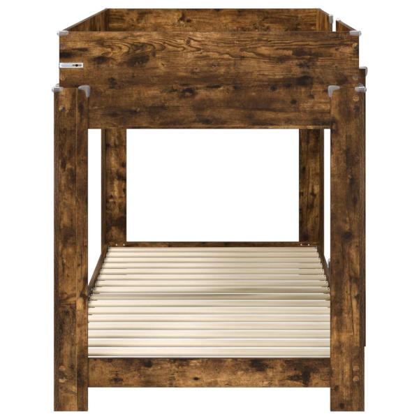Etagenbett für Kinder Geräucherte Eiche 100 x 190 cm
