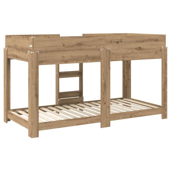 Etagenbett für Kinder Artisan-Eiche 100 x 190 cm Holzwerkstoff