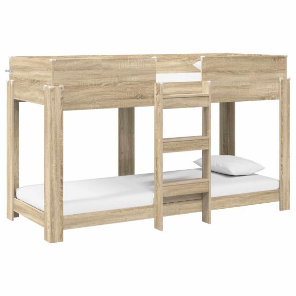 Etagenbett für Kinder Sonoma-Eiche 80 x 190 cm Holzwerkstoff