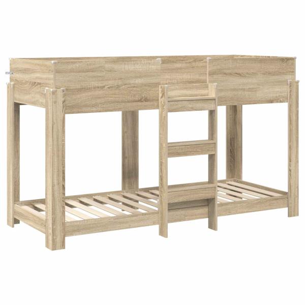 Etagenbett für Kinder Sonoma-Eiche 80 x 190 cm Holzwerkstoff