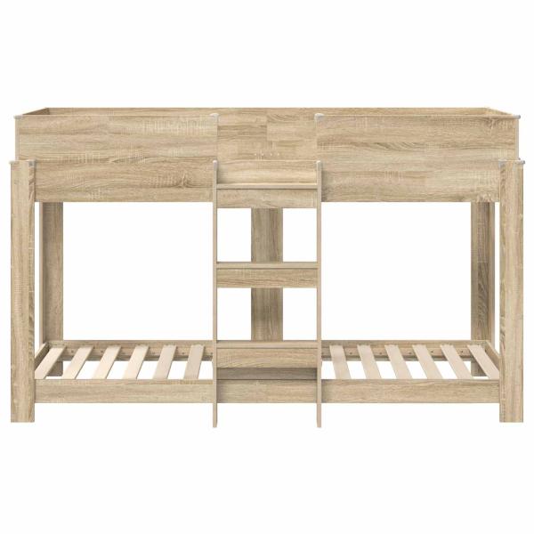 Etagenbett für Kinder Sonoma-Eiche 80 x 190 cm Holzwerkstoff