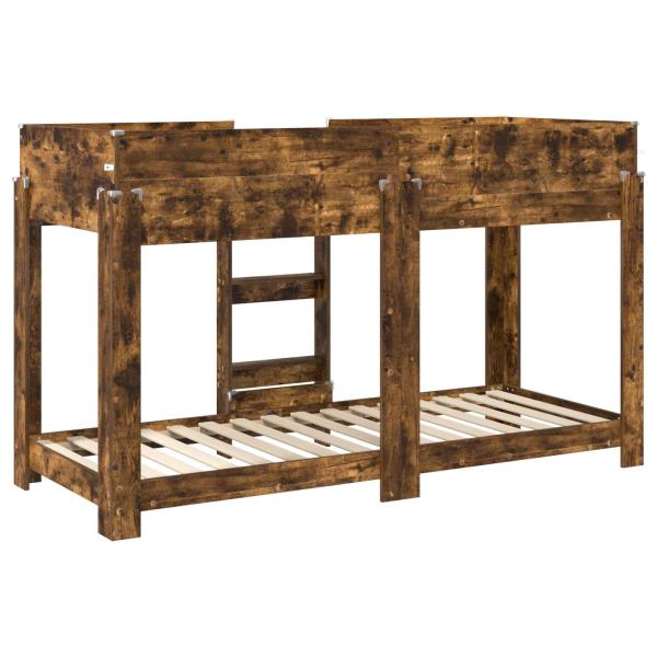 Etagenbett für Kinder Geräucherte Eiche 80 x 190 cm