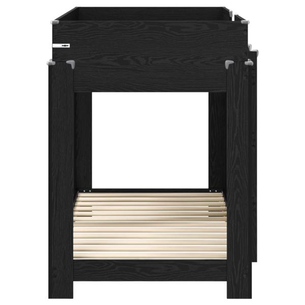 Etagenbett für Kinder Schwarz Eichen-Optik 90 x 160 cm