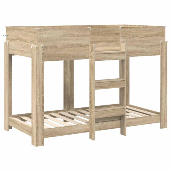 Etagenbett für Kinder Sonoma-Eiche 90 x 160 cm Holzwerkstoff