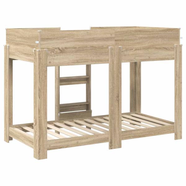 Etagenbett für Kinder Sonoma-Eiche 90 x 160 cm Holzwerkstoff
