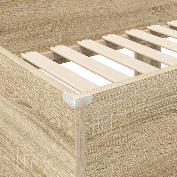 Etagenbett für Kinder Sonoma-Eiche 90 x 160 cm Holzwerkstoff