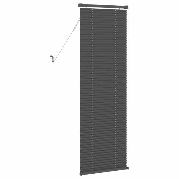 Venetianer Jalousie Verstellbar Silber Grau 150 x 60 cm PVC