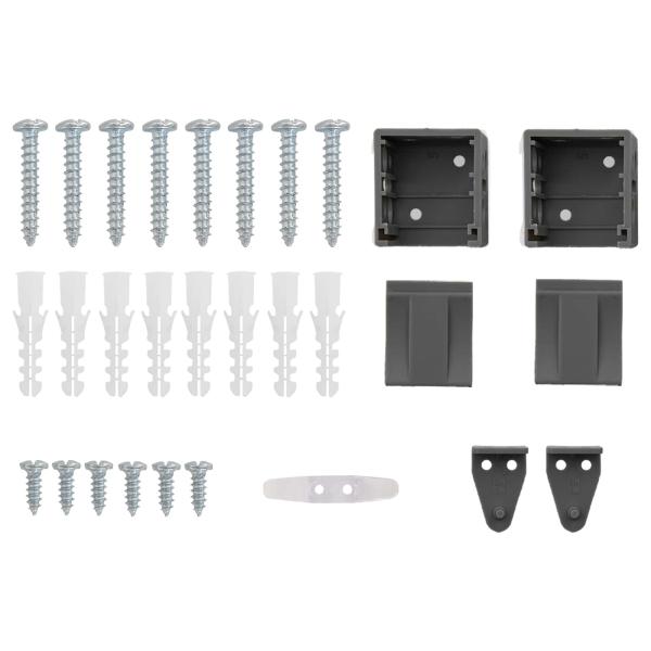 Venetianer Jalousie Verstellbar Silber Grau 150 x 80 cm PVC