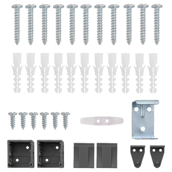 Venetianer Jalousie Verstellbar Silber Grau 150 x 110 cm PVC