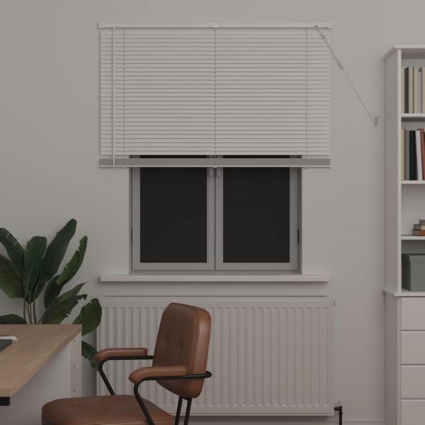 Venetianer Jalousie Verstellbar Weiß 150 x 120 cm PVC