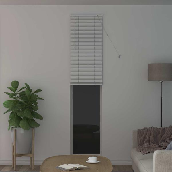 Venezianische Jalousie Weiß 213 x 60 cm 25 mm PVC