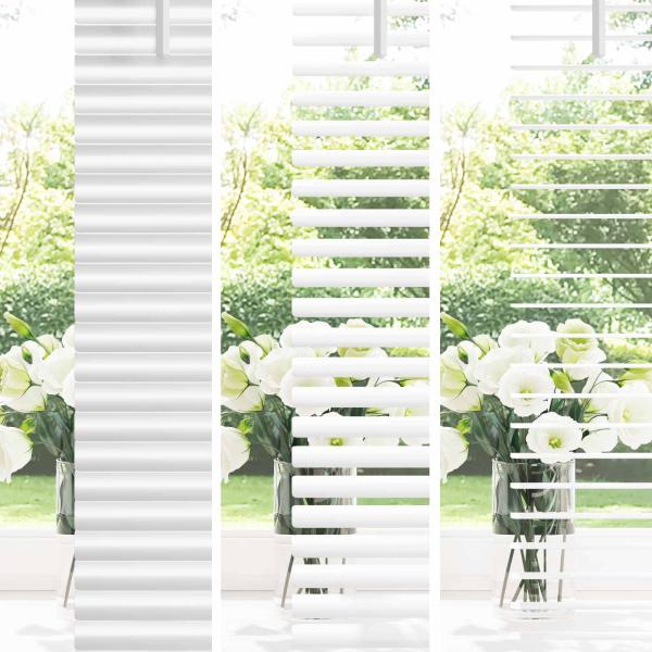 Venezianische Jalousie Weiß 213 x 60 cm 25 mm PVC