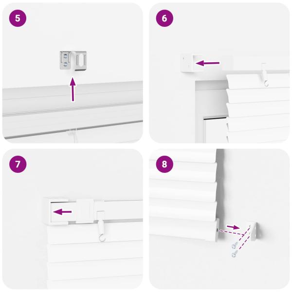 ARDEBO.de - Venetianer Jalousie Verstellbar Weiß 213 x 130 cm PVC