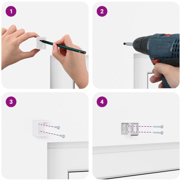 Venetianer Jalousie Verstellbar Weiß 213 x 150 cm PVC