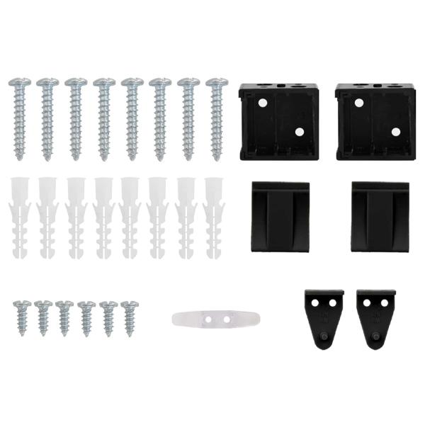 Venetianer Jalousie Verstellbar Schwarz 150 x 50 cm PVC