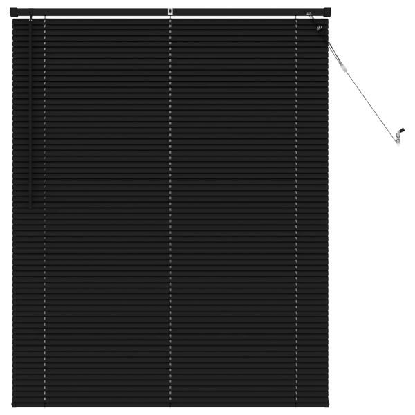 Venetianer Jalousie Verstellbar Schwarz 150 x 110 cm PVC