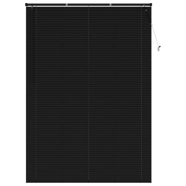 Venetianer Jalousie Verstellbar Schwarz 213 x 130 cm PVC