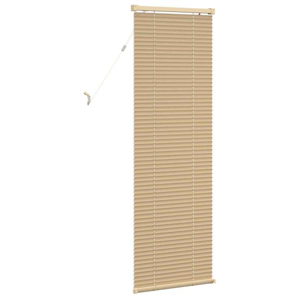 Venetianer Jalousie Hellbraun mit Muster 150 x 40 cm PVC