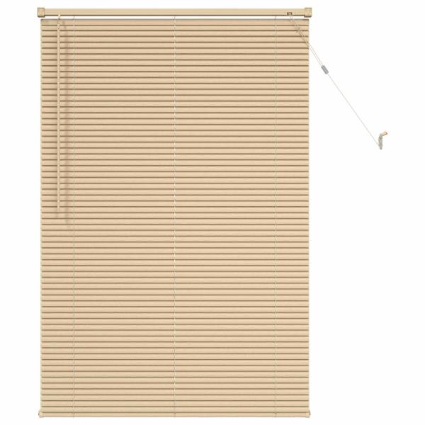 Venetianer Jalousie Hellbraun mit Muster 150 x 80 cm PVC