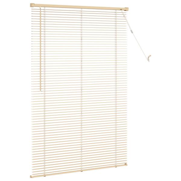 Venetianer Jalousie Hellbraun mit Muster 150 x 80 cm PVC