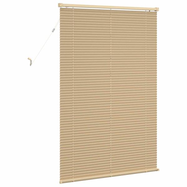Venetianer Jalousie Hellbraun mit Muster 150 x 80 cm PVC