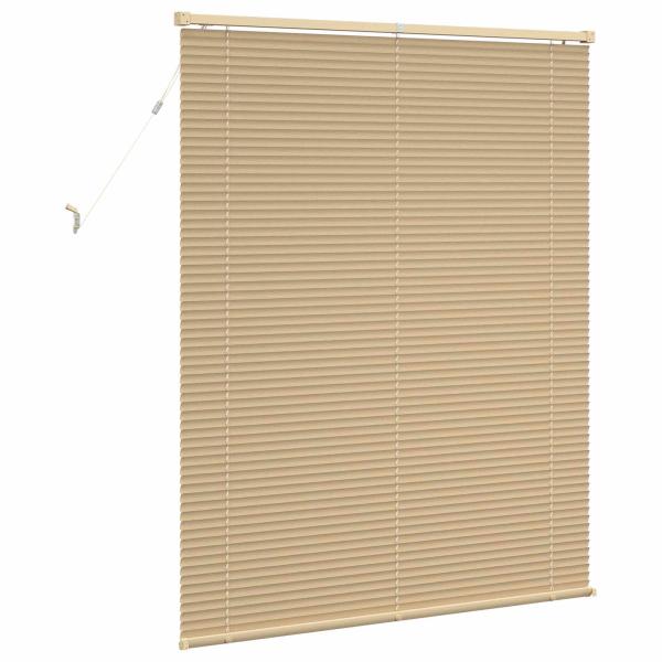 Venetianer Jalousie Hellbraun mit Muster 150 x 120 cm PVC