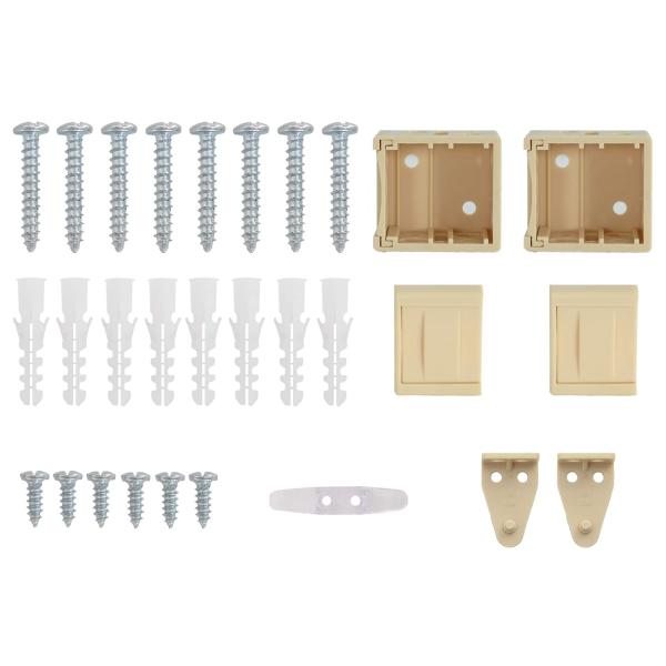 ARDEBO.de - Venetianer Jalousie Hellbraun mit Muster 213 x 80 cm PVC