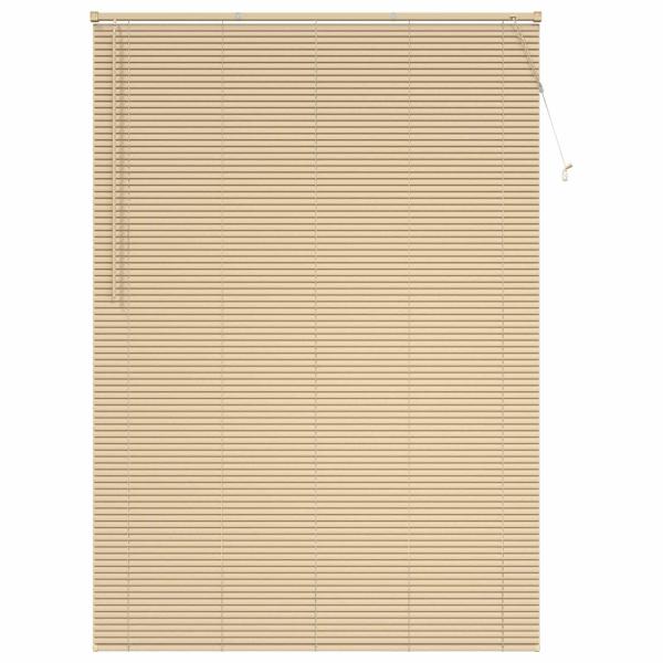 Venetianer Jalousie Hellbraun mit Muster 213 x 140 cm PVC