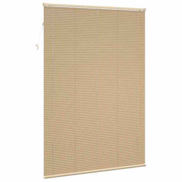 Venetianer Jalousie Hellbraun mit Muster 213 x 140 cm PVC