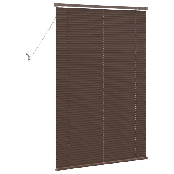 Venetianer Jalousie Dunkelbraun mit Muster 150 x 100 cm PVC