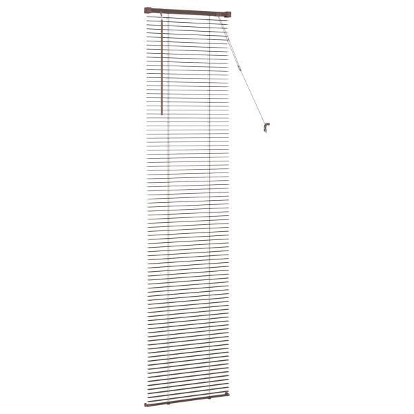 Venetianer Jalousie Dunkelbraun mit Muster 213 x 40 cm PVC
