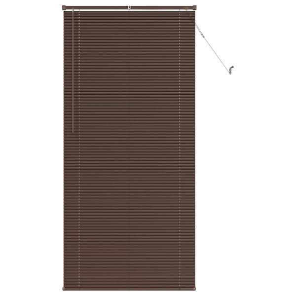 Venezianische Jalousie Dunkelbraun mit Muster 213 x 70 cm 25 mm