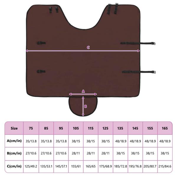 ARDEBO.de - Pferdedecke Volles Dunkelbraun Polyester