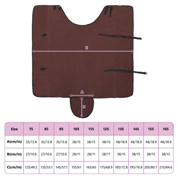 Pferdedecke Volles Dunkelbraun Polyester