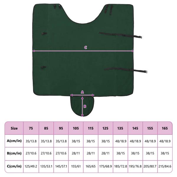 Pferdedecke Dunkelgrün Polyester