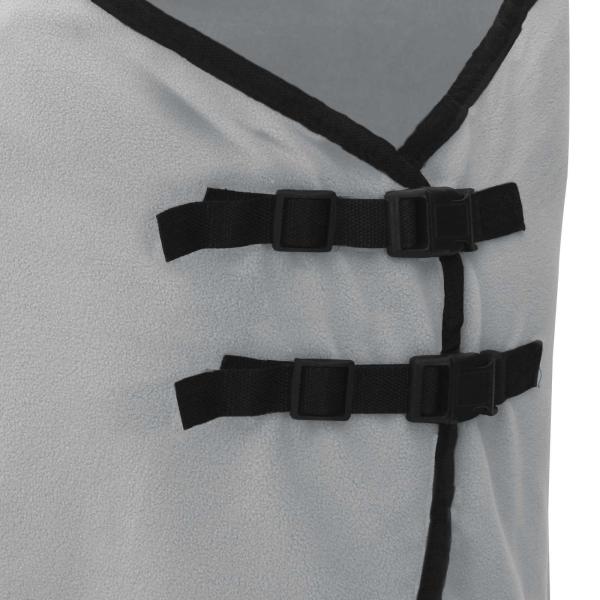 ARDEBO.de - Pferdedecke Hellgrau und Rosa Polyester