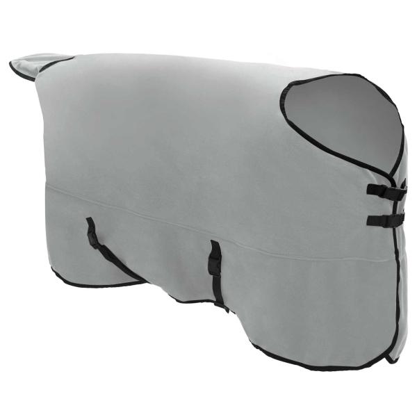 ARDEBO.de - Pferdedecke Hellgrau und Rosa Polyester