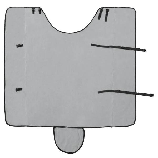 Pferdedecke Hellgrau und Rosa Polyester